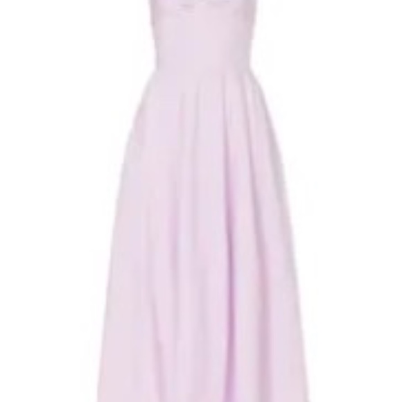 S/W/F Rent the runway Balconette Midi purple strapless dress sz XS $379 - Picture 5 of 5